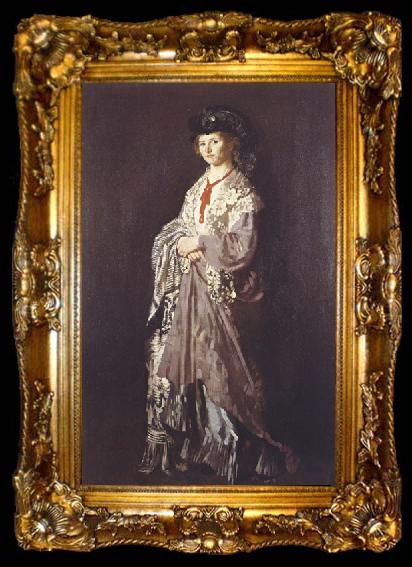 framed  Sir William Orpen A Woman in Grey, ta009-2